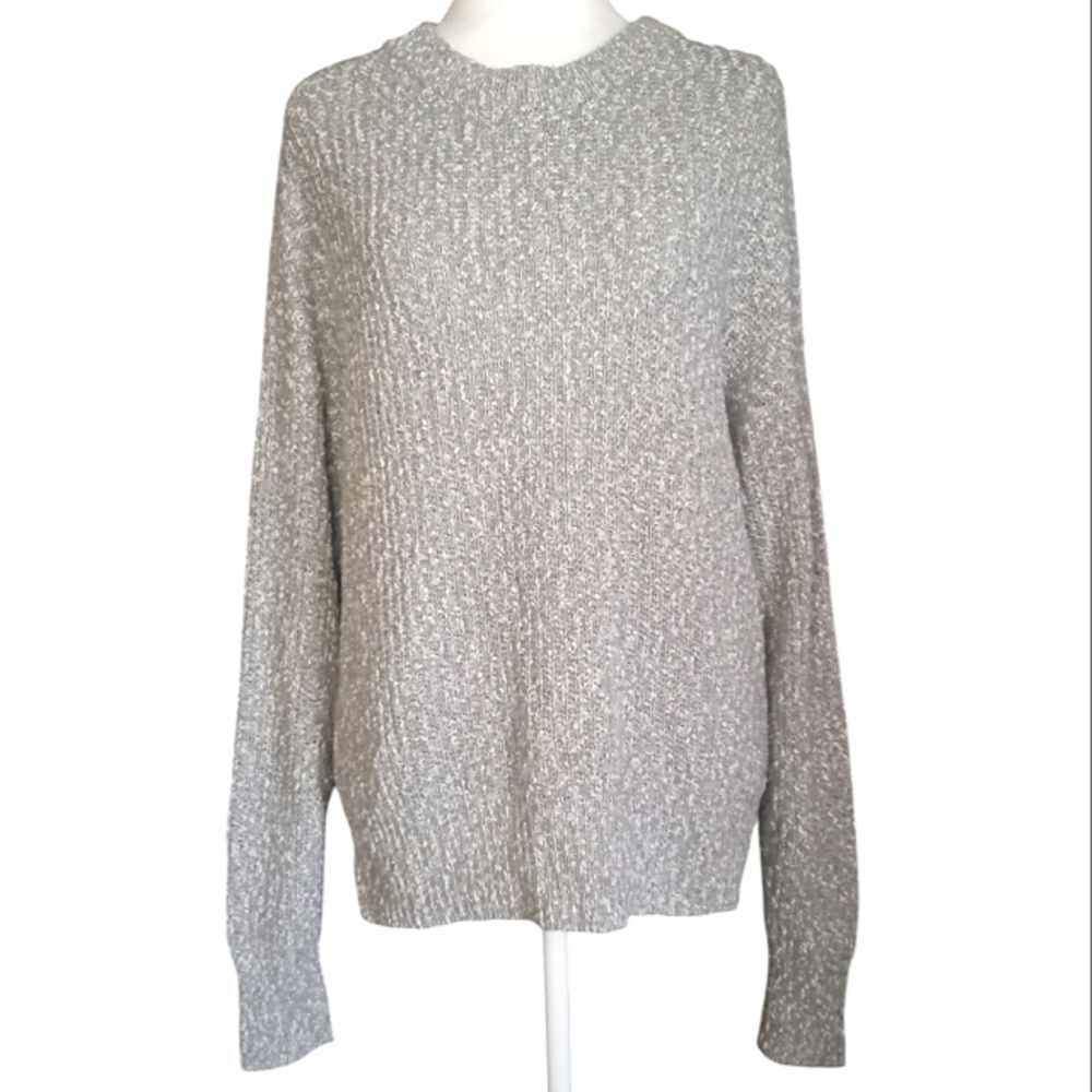 Universal Thread Gray Knitted Slouchy Oversized Sweater Size Medium